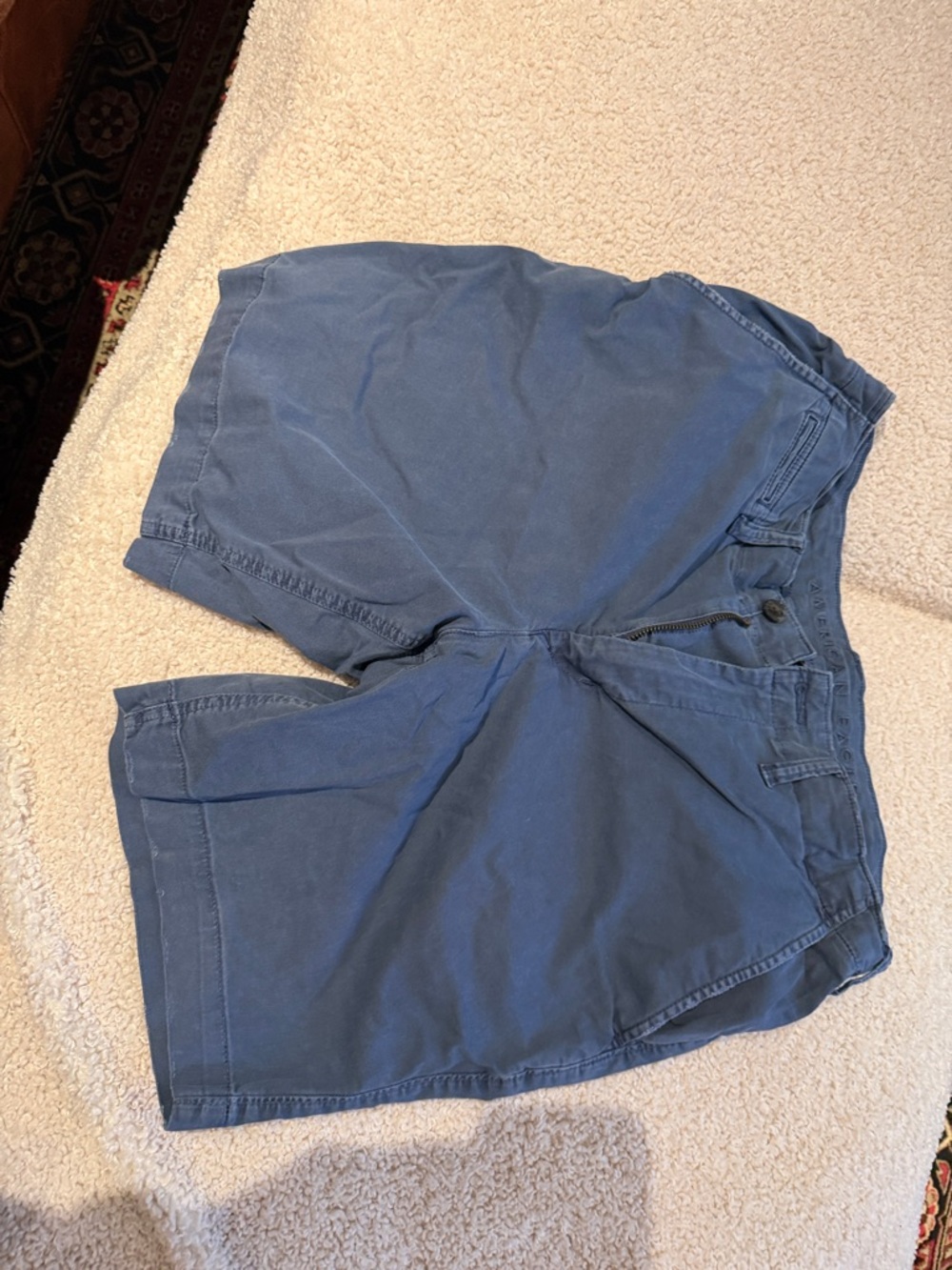 American Eagle Outfitters Men's Blue Flat Front Shorts 33